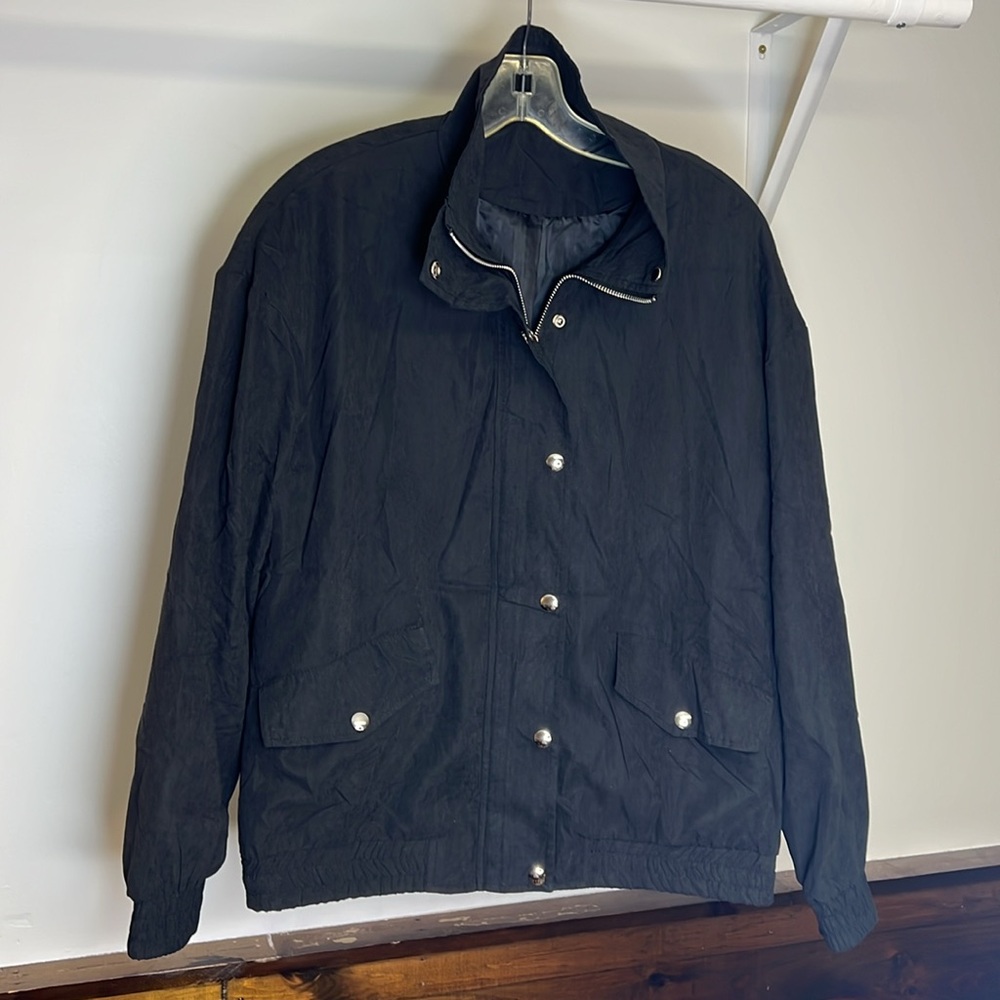 Amazon Black Lightweight Bomber Jacket‎ in Black- M